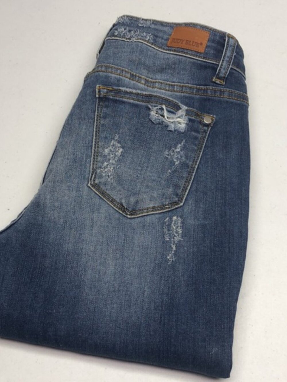 JUDY BLUE FACTORY DISTRESS SKINNY FIT JEANS 5/27x29 ⭐️
